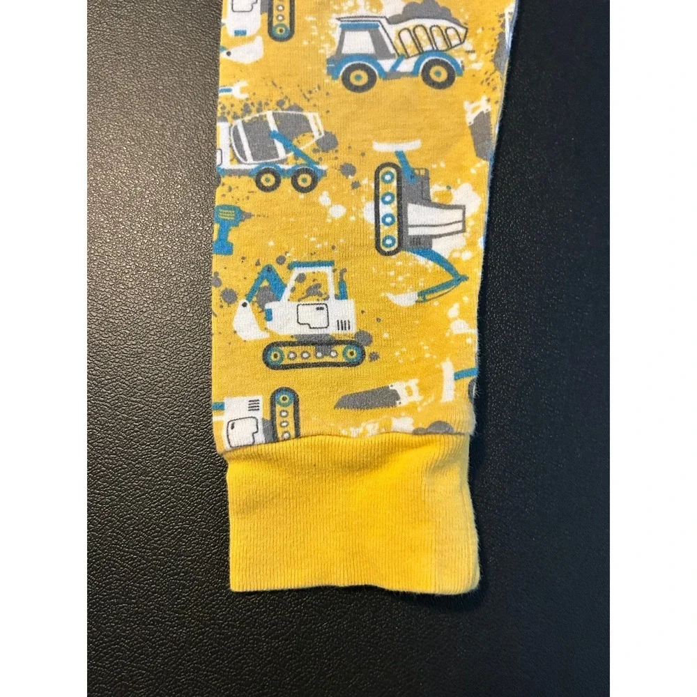 Old Navy Toddler Boys Yellow Construction Truck Cotton Pajama Pants 3T 1507